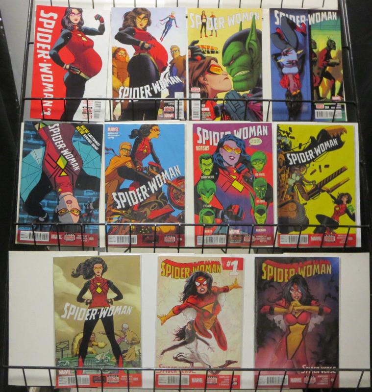 Spider-Woman (Marvel 2016) #1-9 Jessica Drew Super-Spy Heroine Expectant Mother