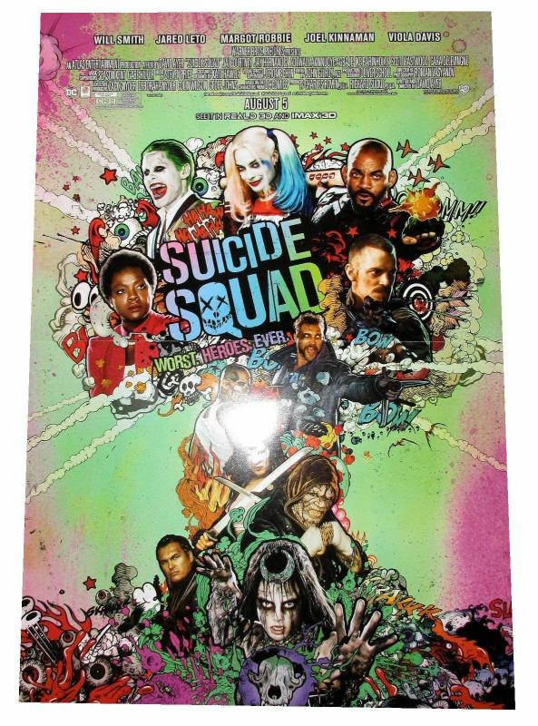 Suicide Squad Folded Movie Promo Poster (11 x 17) - New!