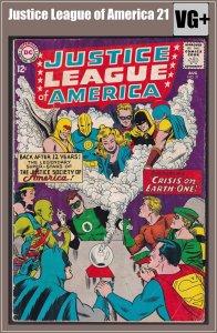 Justice League of America 21 (1963) VG+ Silver Age DC Comics