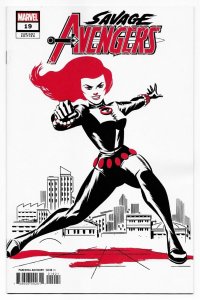 Savage Avengers #19 Cho Black Widow Two-Tone Variant (Marvel, 2021) NM