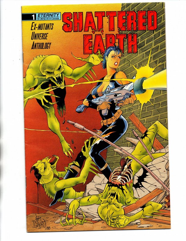 Shattered Earth #1 - Scifi Girls - early Jim Balant - Eternity - 1988 - FN/VF