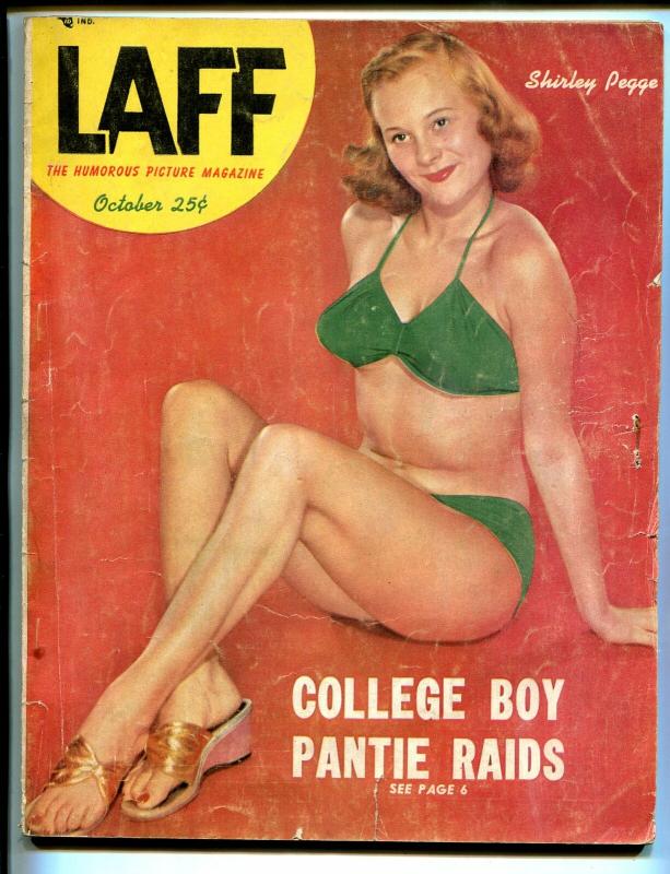 Laff 10/1952-Shirley Pegge-show girls-cheesecake-exploitation-swimsuit-G