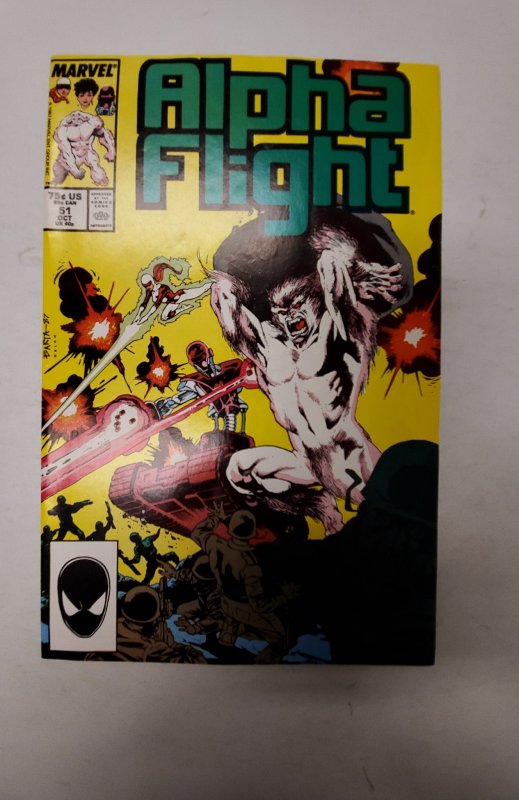 Alpha Flight #51 (1987) NM Marvel Comic Book J679