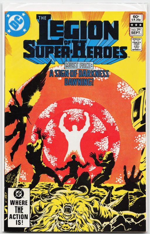 Legion of Super-Heroes #291 (1982) NO M.J.I