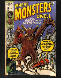 Where Monsters Dwell #6 Reprints 1st Groot!