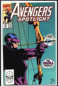 Avengers Spotlight #36 (1990) Hawkeye