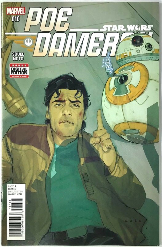 STAR WARS POE DAMERON Comic Issue 10 — Regular Cover — 2017 Marvel VF+ Condition