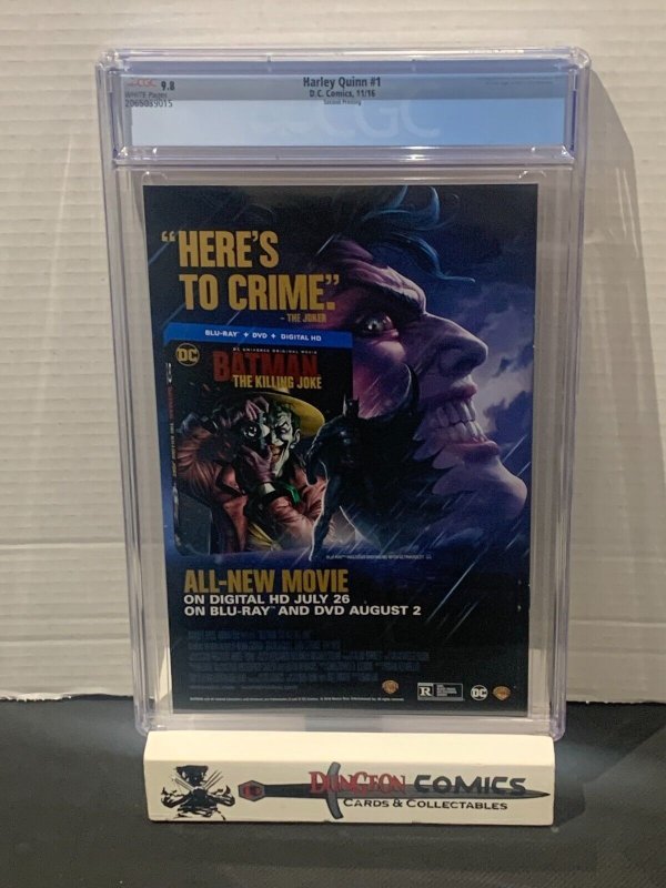 Harley Quinn # 1 CGC 9.8 Sienkiewicz Variant 2nd Printing DC 2016 [GC41]