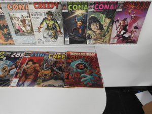 Huge Lot of 80+ Magazines W/ Conan, Vampirella, POTA, Creepy Avg. VG Condition.