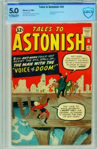 TALES TO ASTONISH #42 CBCS 5.0 1963-ANT-MAN-KIRBY-SILVER AGE-MARVEL