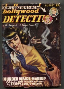 Hollywood Detective--AUG 1950--Dan Turner comic--Rare pulp magazine