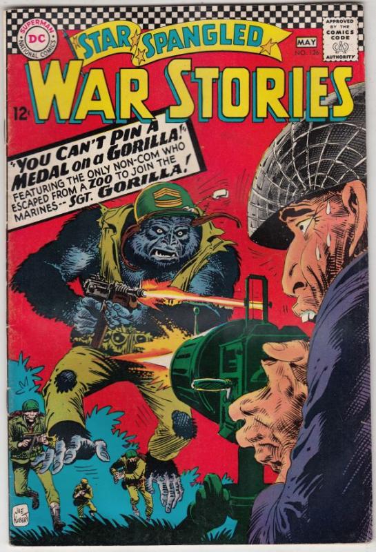 Star Spangled War Stories #126 (May-66) VG+ Affordable-Grade Gorilla