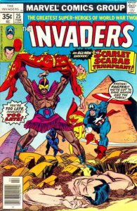 Invaders #25 FN ; Marvel | Scarlet Scarab