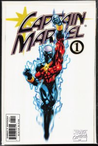Captain Marvel #1 White Cover (2000) Captain Marvel