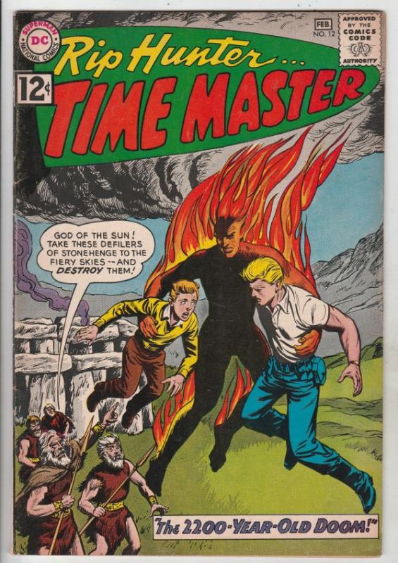 Rip Hunter Time Master #12 (Feb-63) VF+ High-Grade Rip Hunter, Jeff, Bonnie, ...