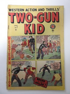 Two-Gun Kid #7 (1949) VG Condition 3/4 in spine split