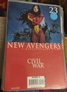 NEW  AVENGERS # 23  2006 MARVEL DISNEY  civil war tie in  ironman  jessica drew