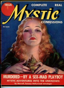 TRUE MYSTIC CONFESSIONS #1-1937-1ST ISSUE-DOPE ORGIES-EXPLOITATION-NUDIST-fn 