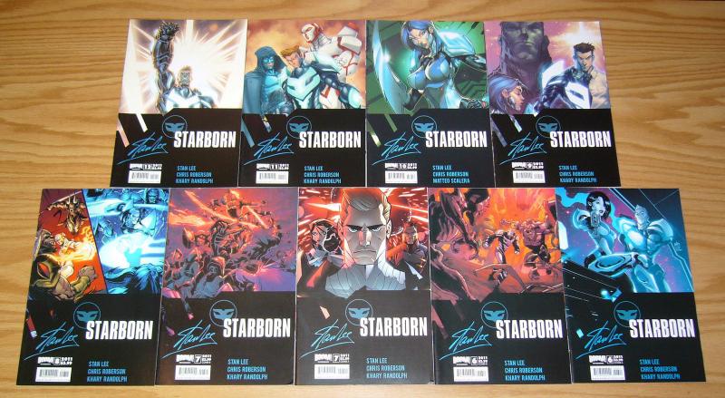 Stan Lee's Starborn #1-12 VF/NM complete series + (8) variants - all A & B set