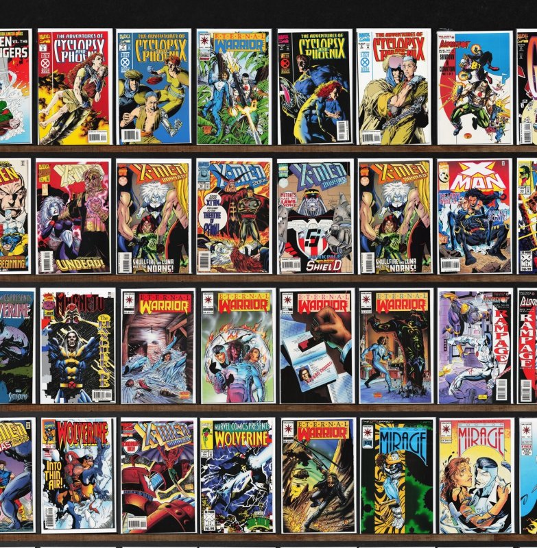 Huge Lot 150+ Comics with Bloodshot, Wolverine, Eternal Warrior & More!