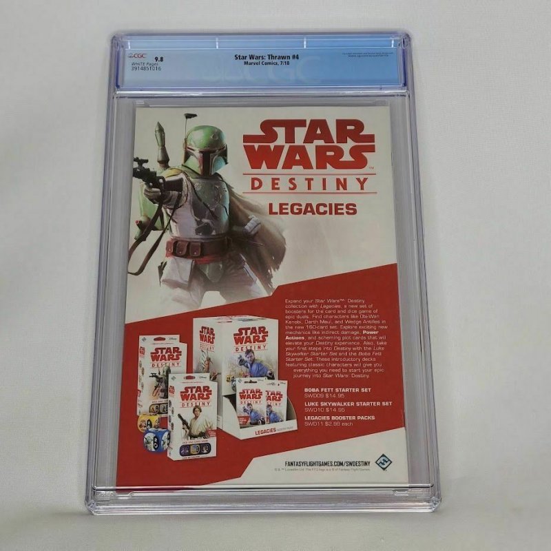 Star Wars Thrawn 4 Marvel 2018 CGC 9.8 Renaud Grand Moff Tarkin Top Census Grade