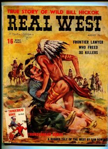 REAL WEST AUGUST 1959-CHARLTON-WILD BILL HICKOK-TEXAS RANGERS-VG-