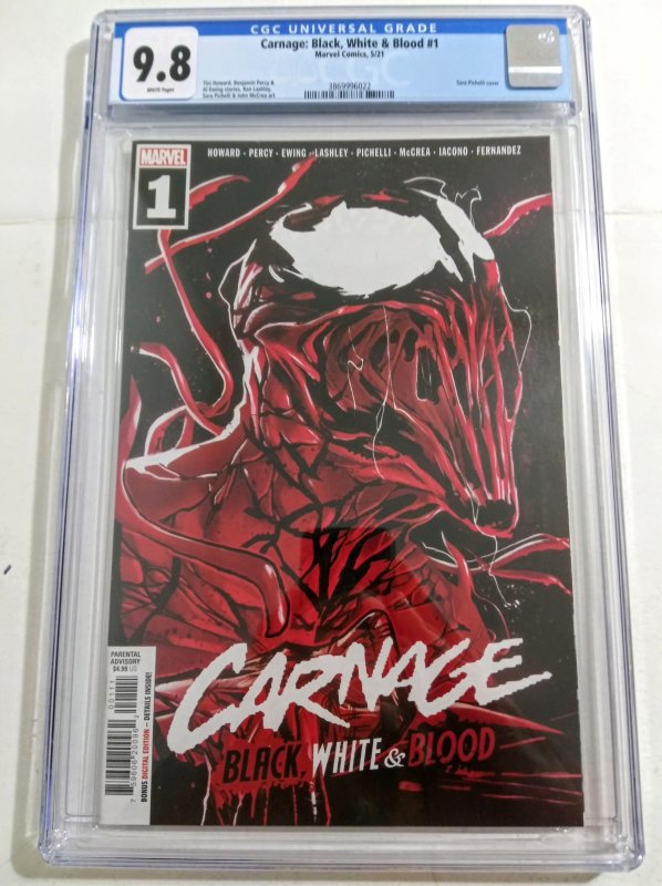 Carnage Black, White & Blood #1 Pichelli Variant CGC 9.8