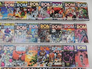 Rom 1-75 Complete Set W/ Annuals 1-4!! Avg FN Condition!