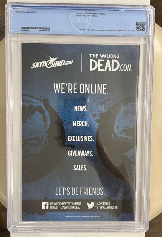 The Walking Dead #100 CBCS Graded 9.8 Barnes & Noble Exclusive Variant (2012)