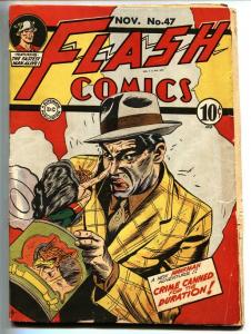 Flash #47 1943-DC-Hawkman-Shelly-Golden-Age-Comic Book