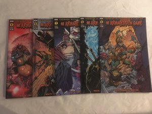 TEENAGE MUTANT NINJA TURTLES: THE ARMAGEDDON GAME #6, 7, 8, THE ALLIANCE #1, 5