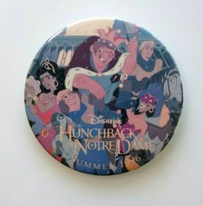 Disney Hunchback Of Notre Dame 3 Large Button Badge Vintage 1996 Original Promo 418047397975