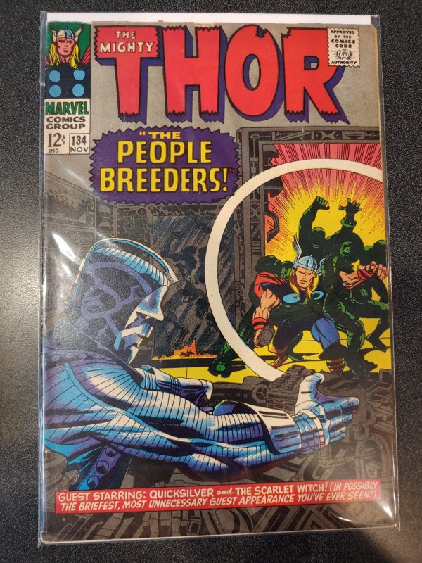 THOR #134 SILVER AGE CLASSIC FINE+