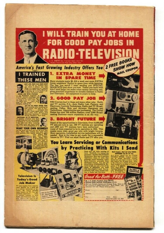 MISTER MYSTERY #10 comic book PCH pre-code horror Amputee cover!