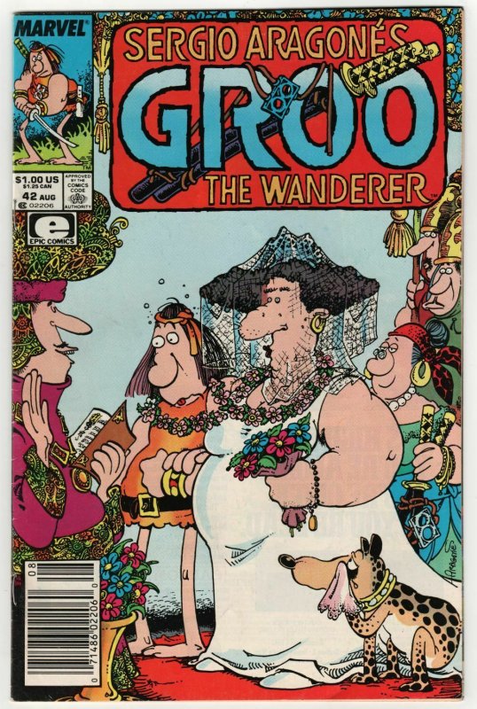 Sergio Aragone's Groo The Wanderer #42 (Marvel, 1988) VG/FN