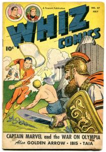 Whiz Comics #87 1947- Captain Marvel- Golden Arrow- War of the Gods VG