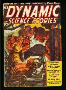 DYNAMIC SCIENCE STORIES #2 APRIL 1939-HITLER-DEVILS-EANDO BINDER-NORMAN SAU VG