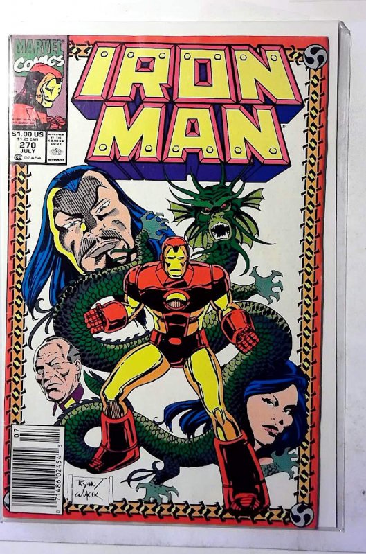 Iron Man #270 (1991) Marvel Newsstand 1st Print Comic Book