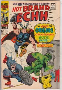 Not Brand Echh #3 (Oct-67) FN/VF Mid-High-Grade Thor, Hulk, Captain America