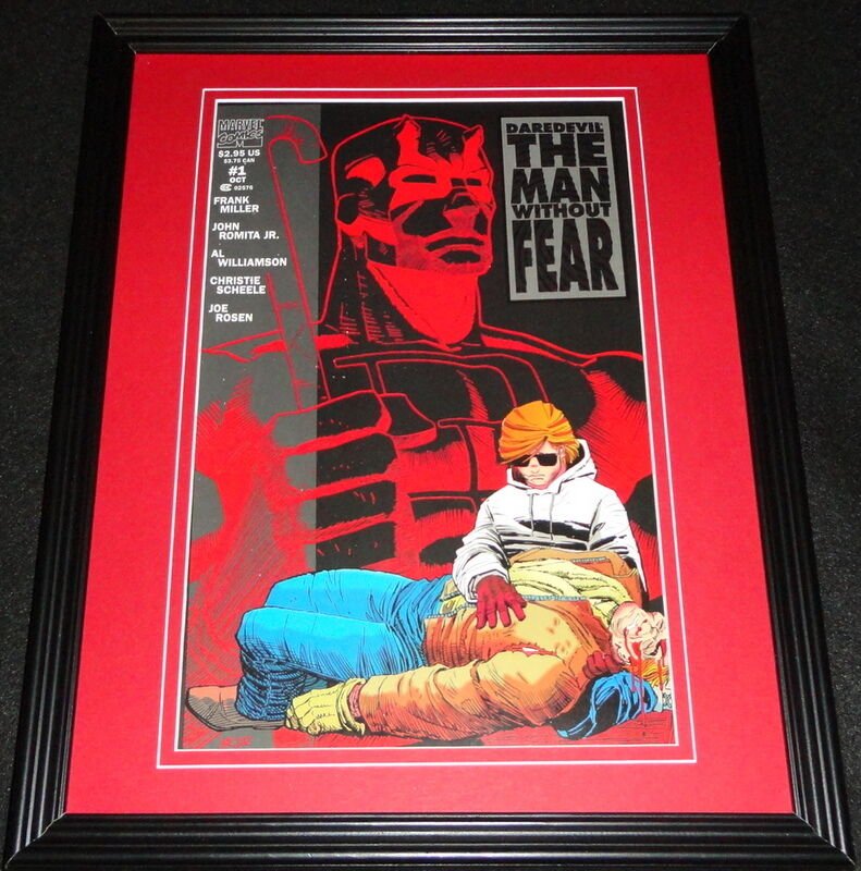 Daredevil Man Without Fear #1 Framed Cover Photo Poster 11x14 Official Repro