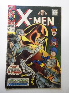 The X-Men #33 (1967) GD Cond ink fc, centerfold detached reattached with tape