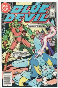 Blue Devil #3 Newsstand Edition (1984) Mark Jeweler Variant