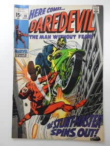 Daredevil #58 (1969) vs The Stunt-Master! Solid VG- Condition!