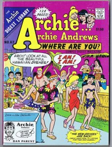 ORIGINAL Vintage 1989 Archie Andrews Where Are You Digest #62 GGA Swimsuit Cover