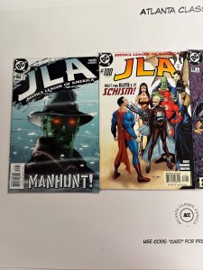 4 Justice League  DC Comic Books # 95 98 100 104 Batman Superman Flash  23 CT3