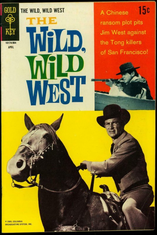 The Wild Wild West #5 1969- Gold Key TV Western Robert Conrad VG