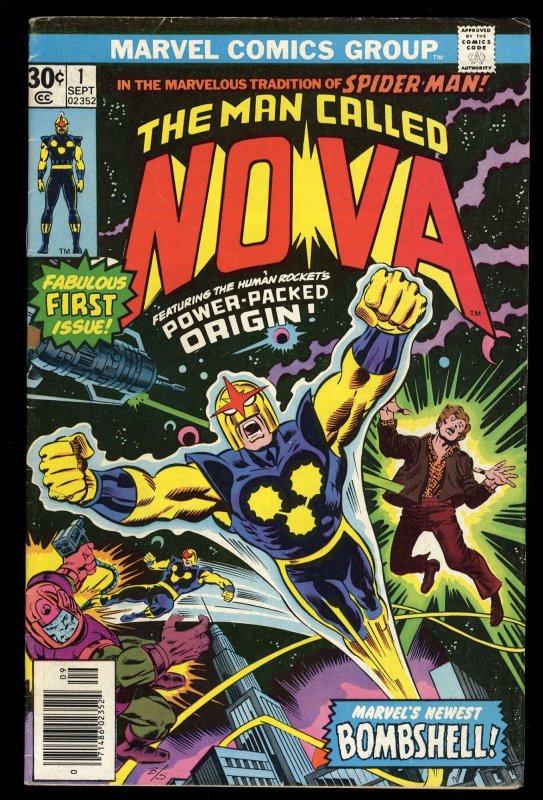 Nova #1 FN+ 6.5 Origin 1st Appearance Richard Ryder! Bronze Age Key!