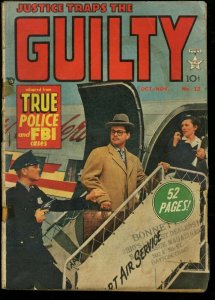 JUSTICE TRAPS THE GUILTY #12-PHOTO COVER-CRIME G