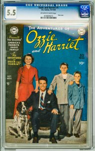 Adventures of Ozzie and Harriet #1 CGC 5.5! OWW Pages!