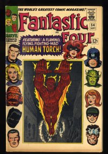 Fantastic Four #54 FN/VF 7.0 3rd Appearance Black Panther!